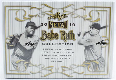 2019 leaf metal babe ruth collection baseball hobby box|leaf metal baby ruth checklist.